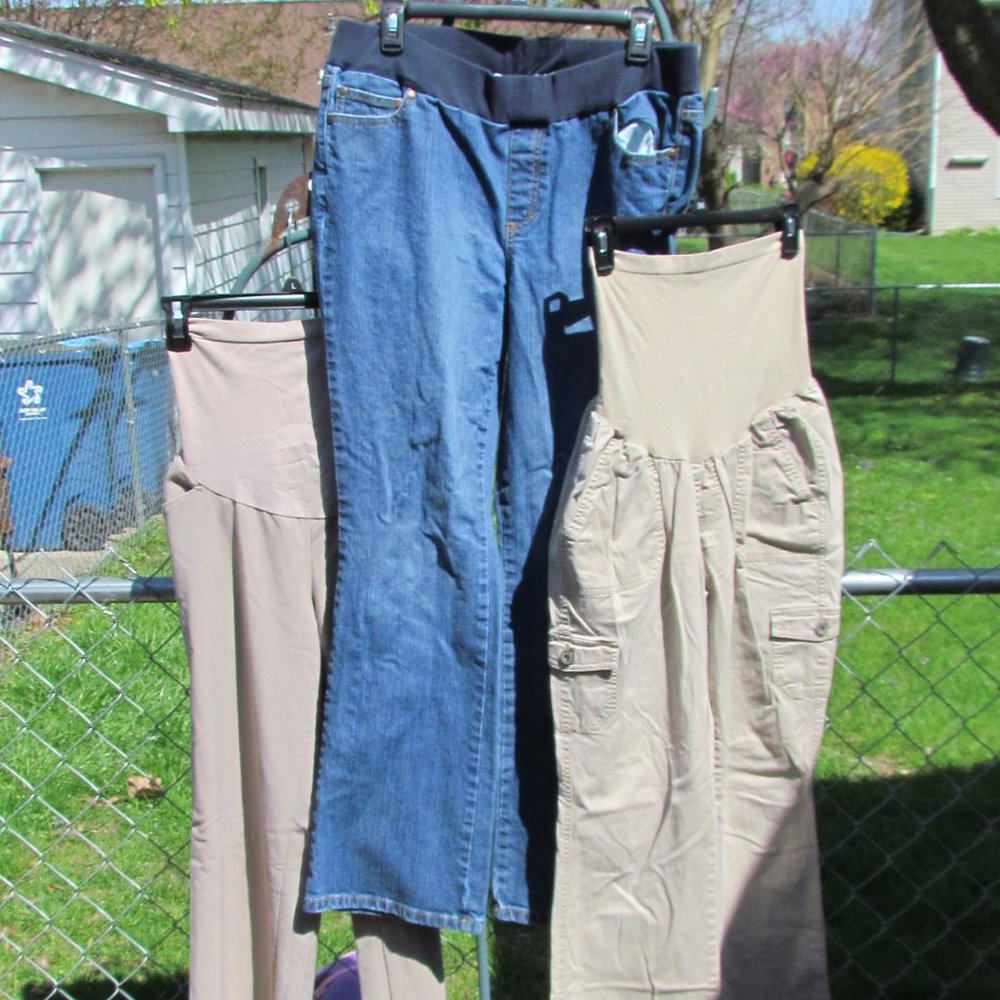 Maternity pants lot:  LARGE Motherhood Maternity